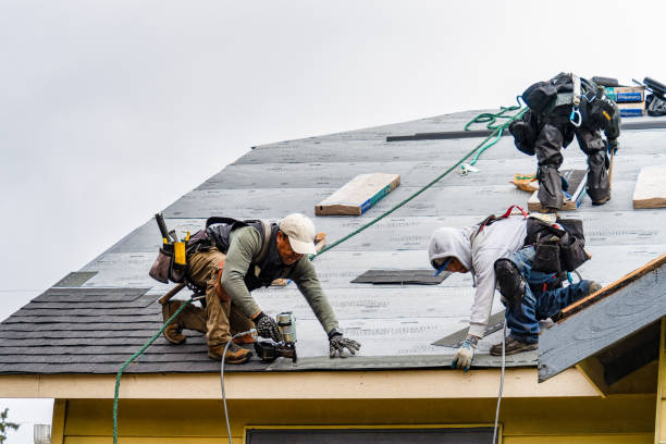 Professional Roof Installation technician working in Hortonville, NY